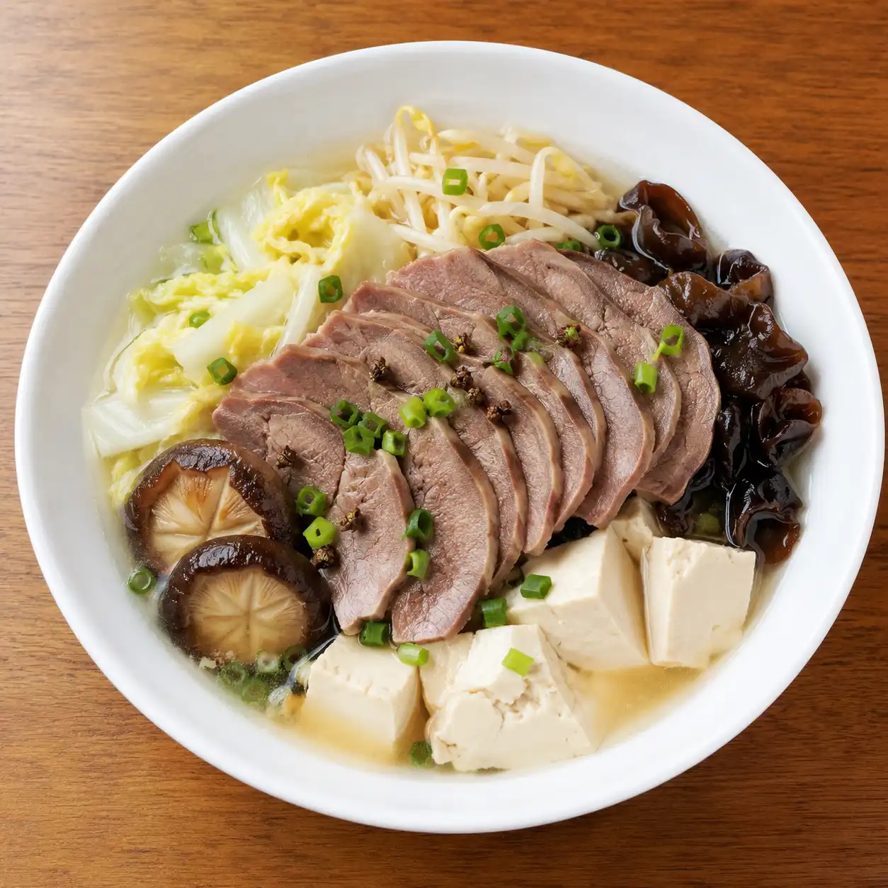 麻香豬腱冷切白菜豆腐煮