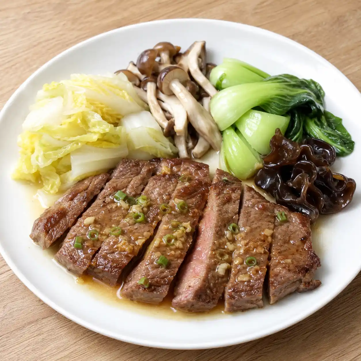 味噌薑泥牛排薄醬