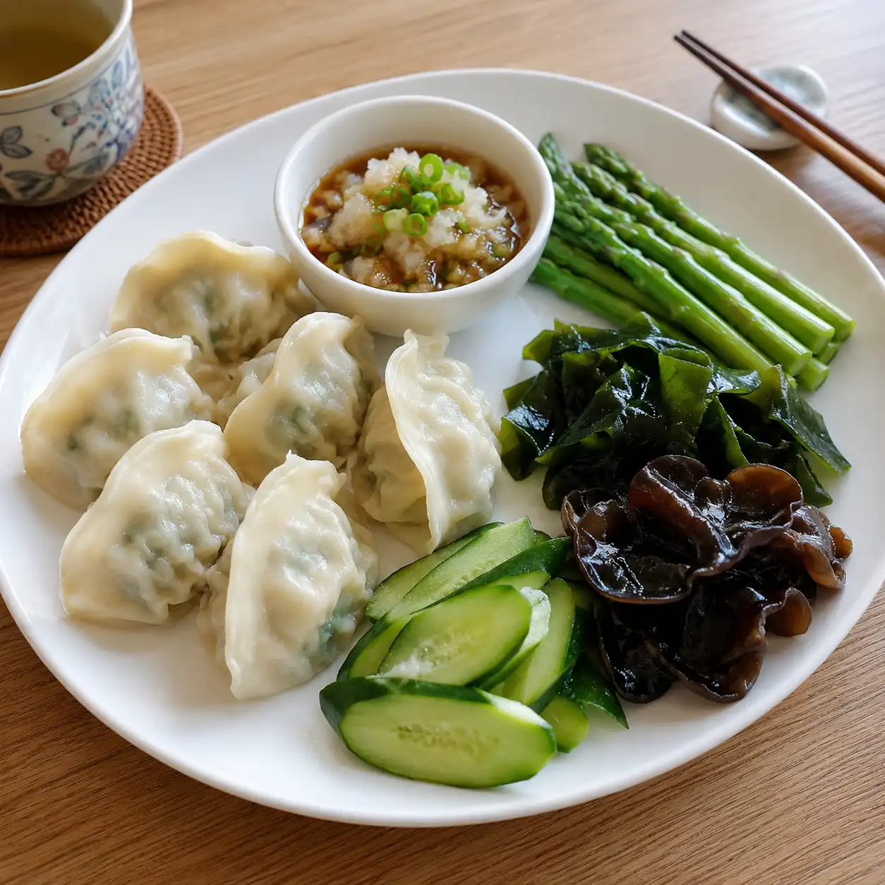 蘿蔔泥昆布水餃沾醬