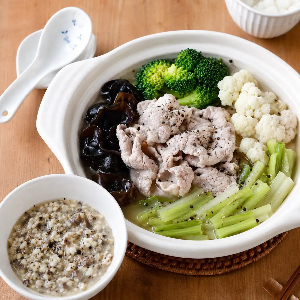黑胡椒蘑菇火鍋肉片醬