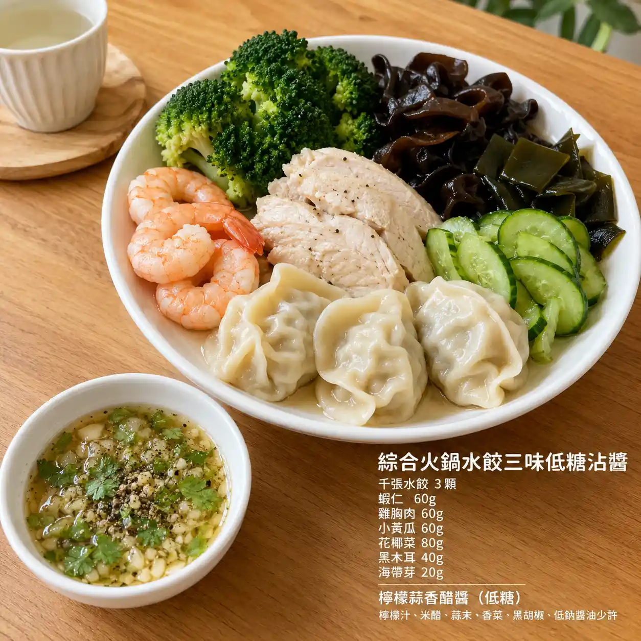 綜合火鍋水餃三味低糖沾醬