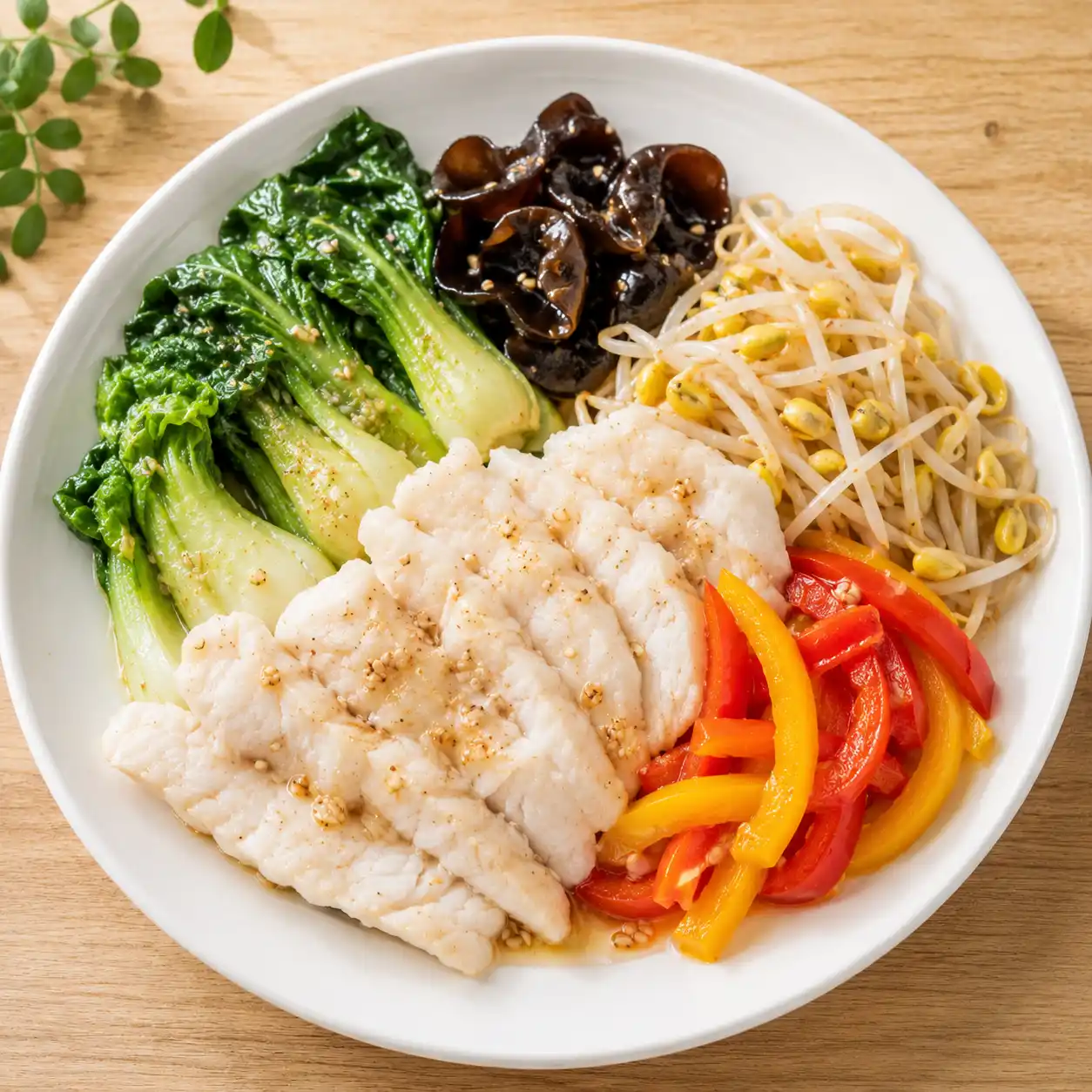 胡麻米醋魚片溫沙拉醬