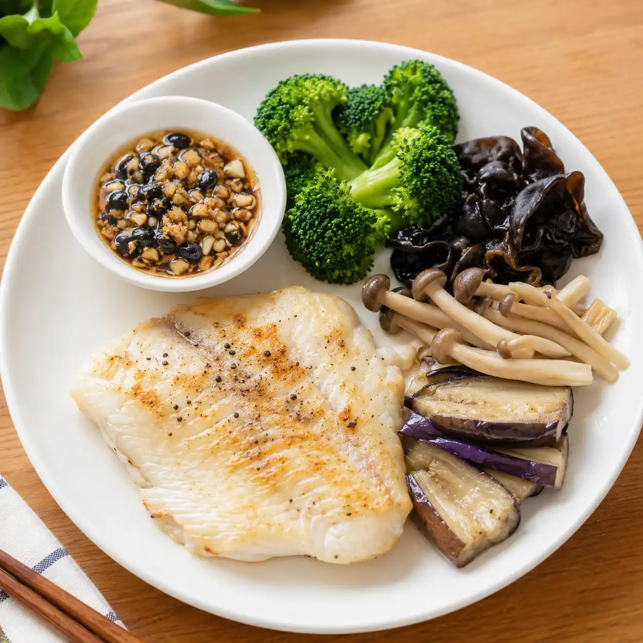 豆豉蒜香魚片沾醬