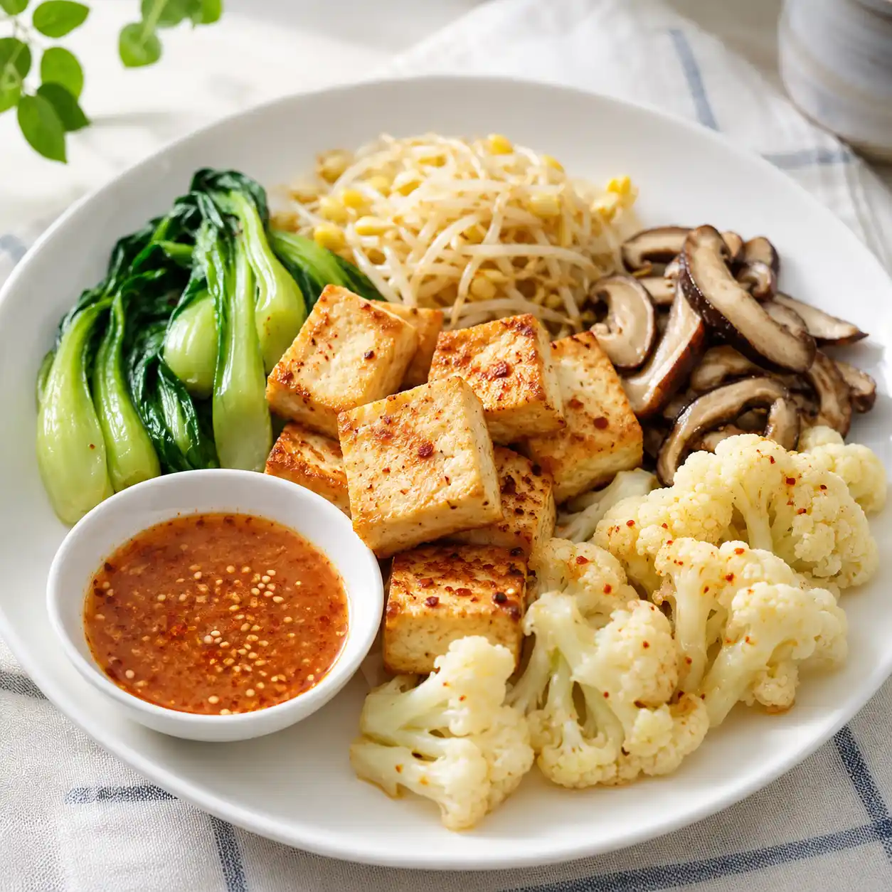 韓式芝麻豆腐蔬菜盤