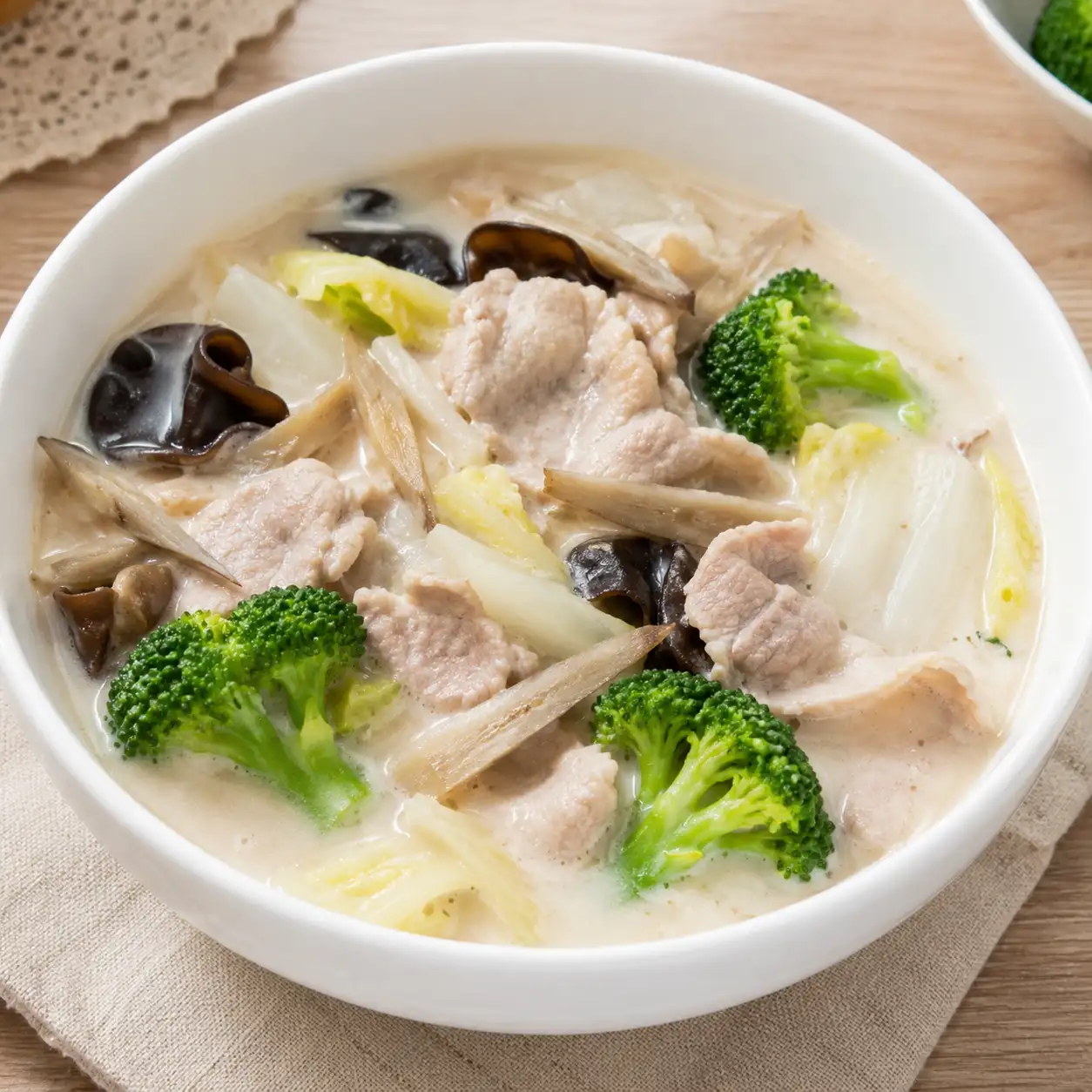 牛蒡香菇豆腐白湯