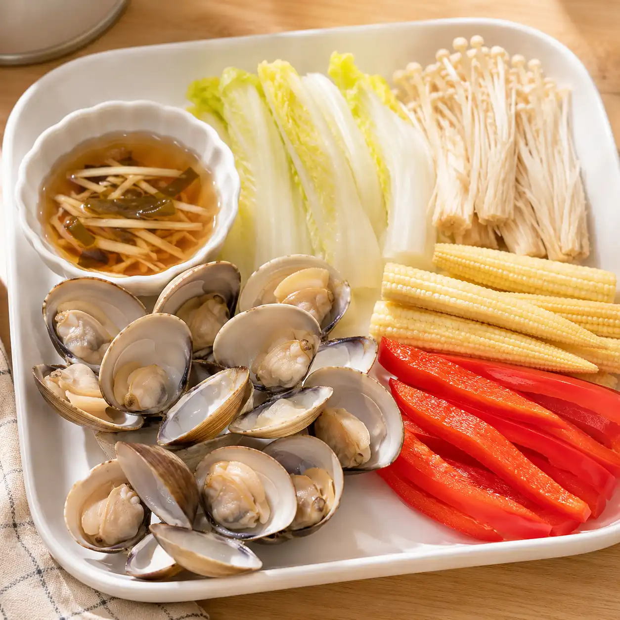昆布薑醋蛤蜊蔬菜棒