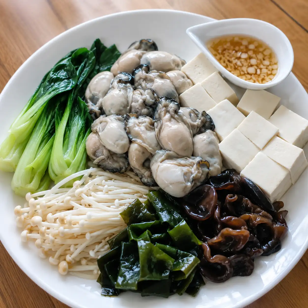 海味蒜醋蒸鮮蚵豆腐