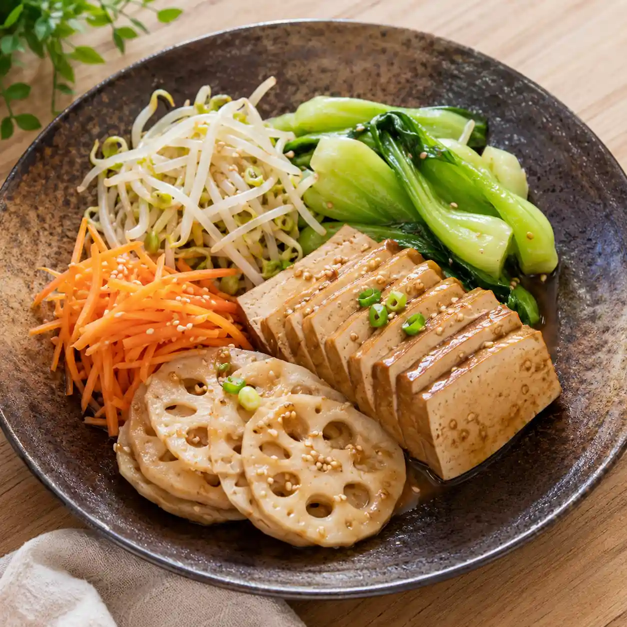 芝麻醋滷豆干高纖盤