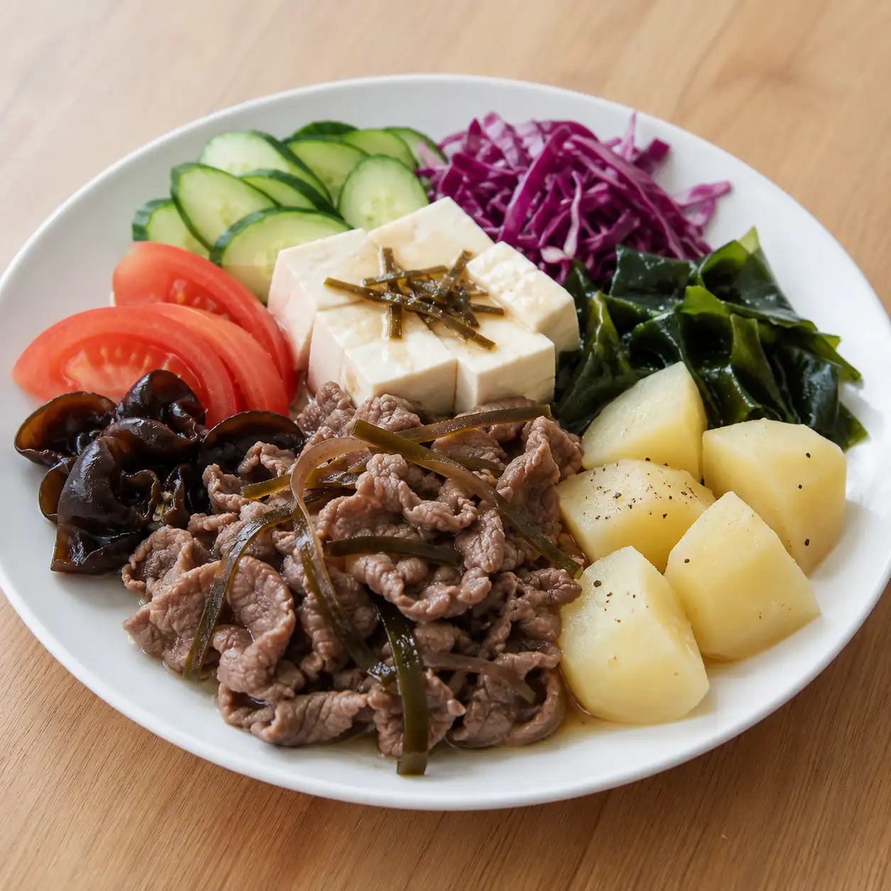 昆布牛肉馬鈴薯冷熱盤