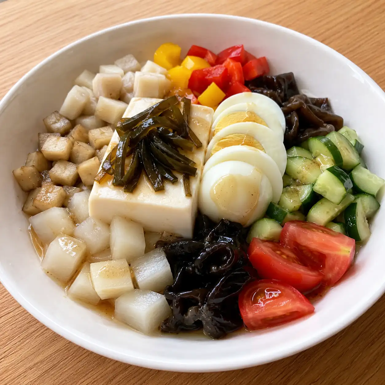 昆布山藥豆腐蛋冷熱主菜
