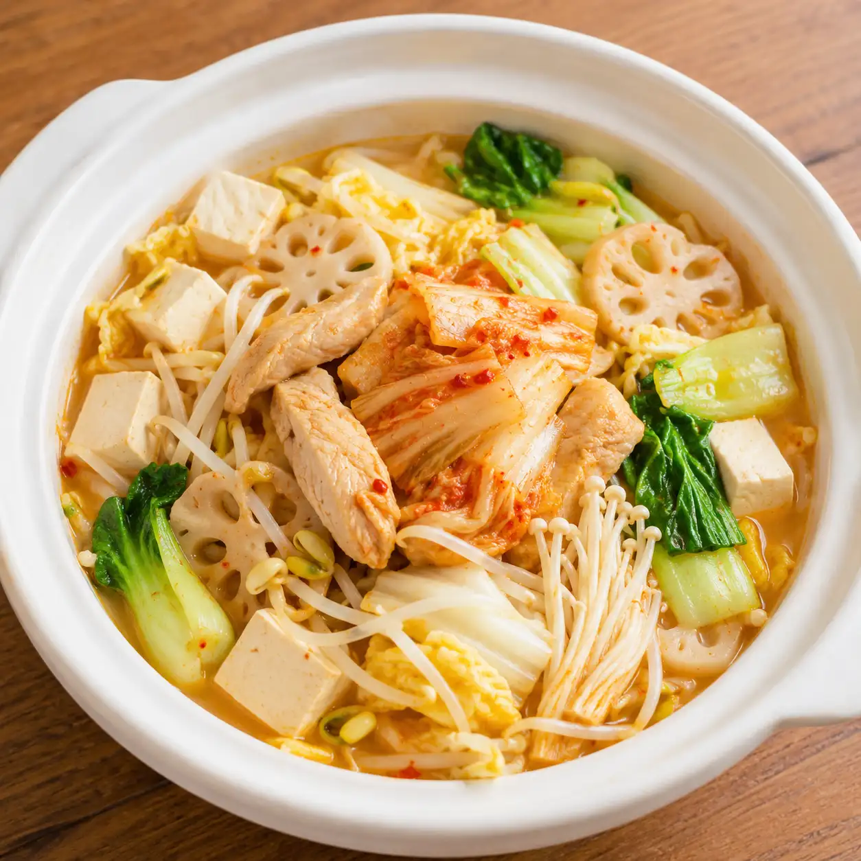 泡菜雞柳蓮藕豆芽脆鍋
