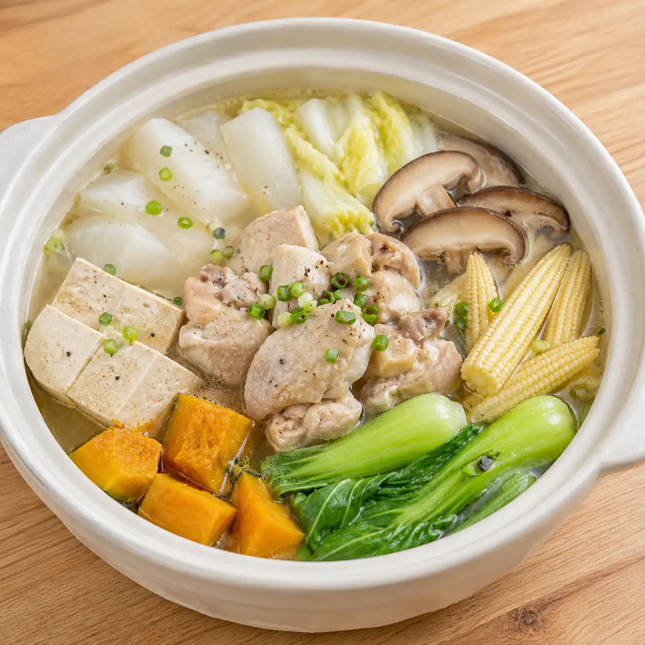 白胡椒雞肉南瓜蘿蔔煲
