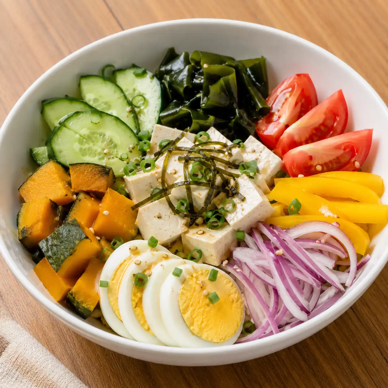 昆布海帶芽南瓜豆腐冷碗