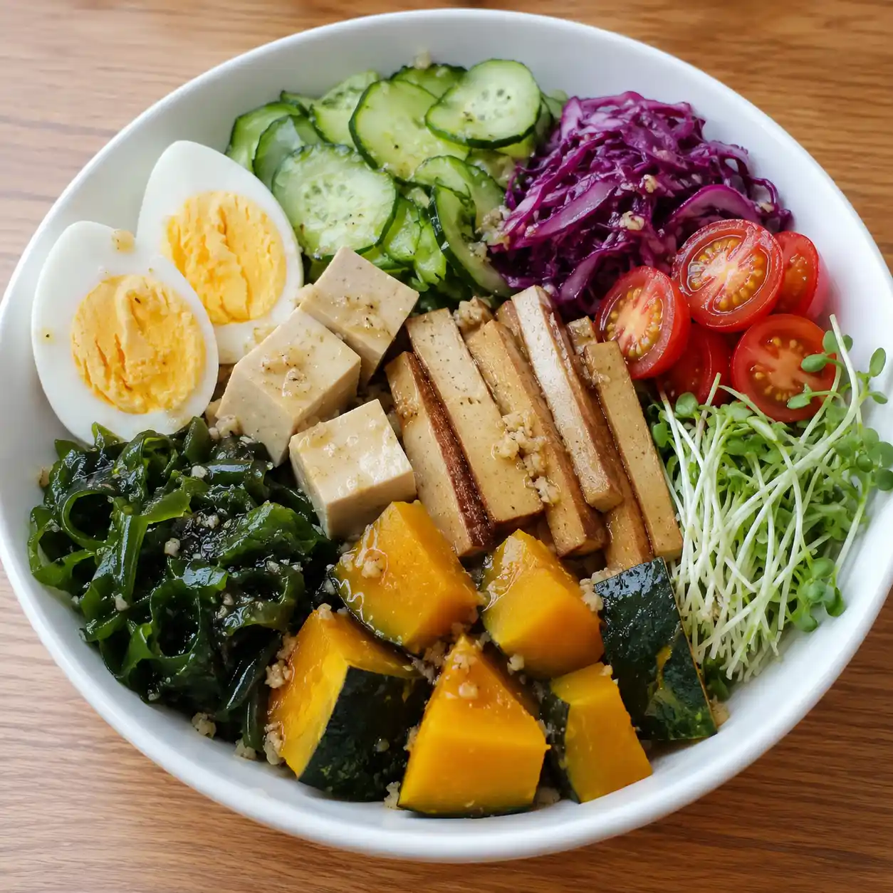 梅醋蛋豆干南瓜彩蔬冷餐