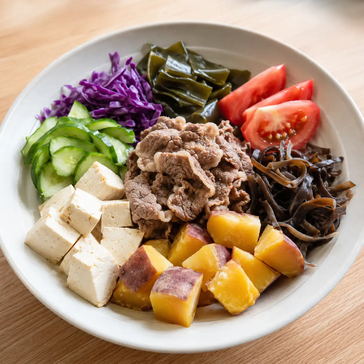 昆布牛肉地瓜冷熱碗