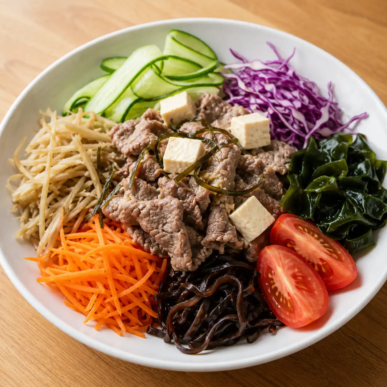 昆布牛肉牛蒡紅蘿蔔冷熱拌