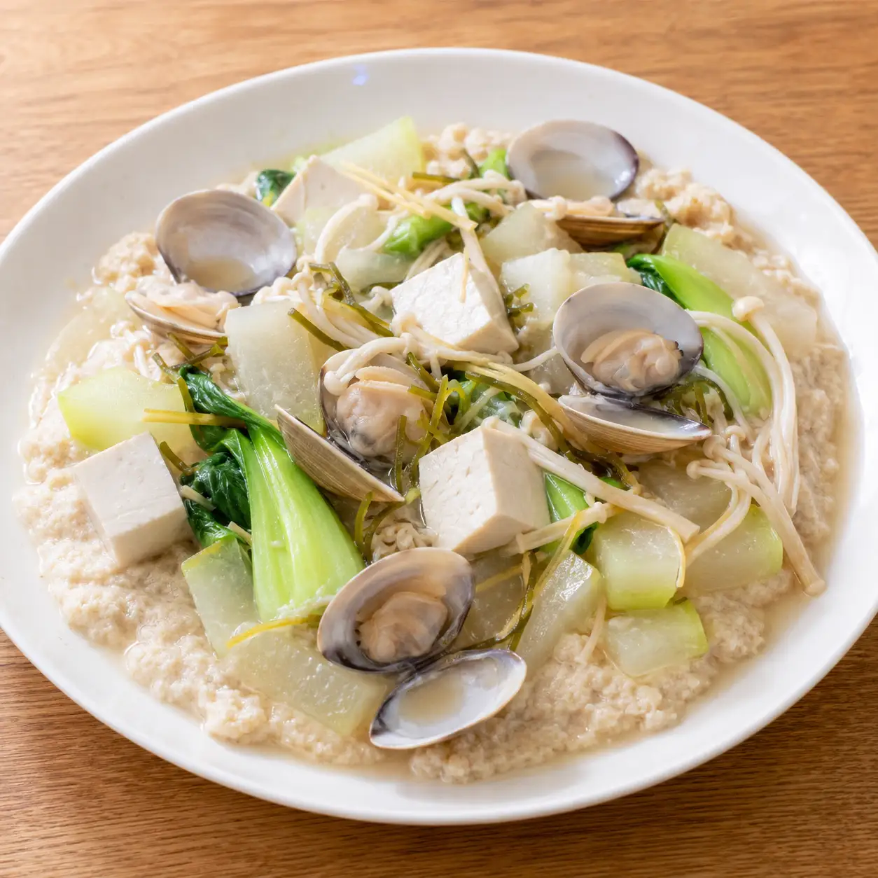 蛤蜊冬瓜牛蒡豆腐泥海味餐