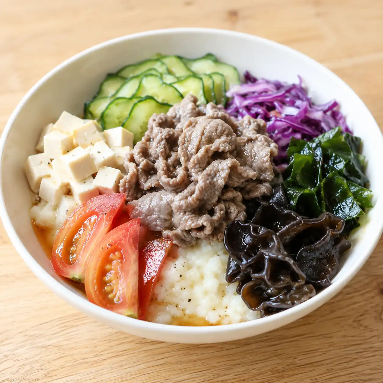 昆布牛肉山藥冷熱拌碗