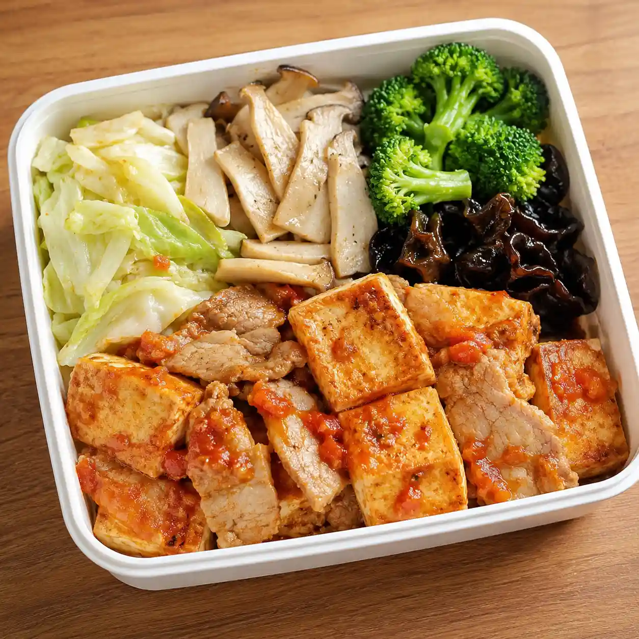 番茄豆腐瘦肉耐放餐盒
