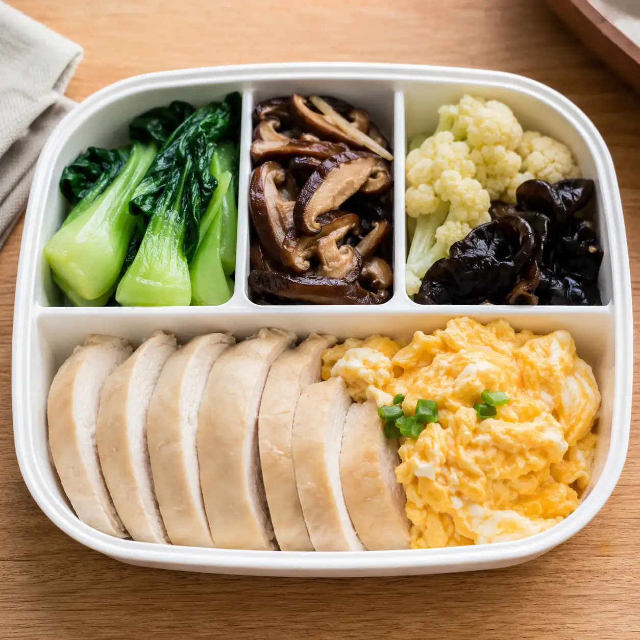 味噌雞肉蛋花青菜盒
