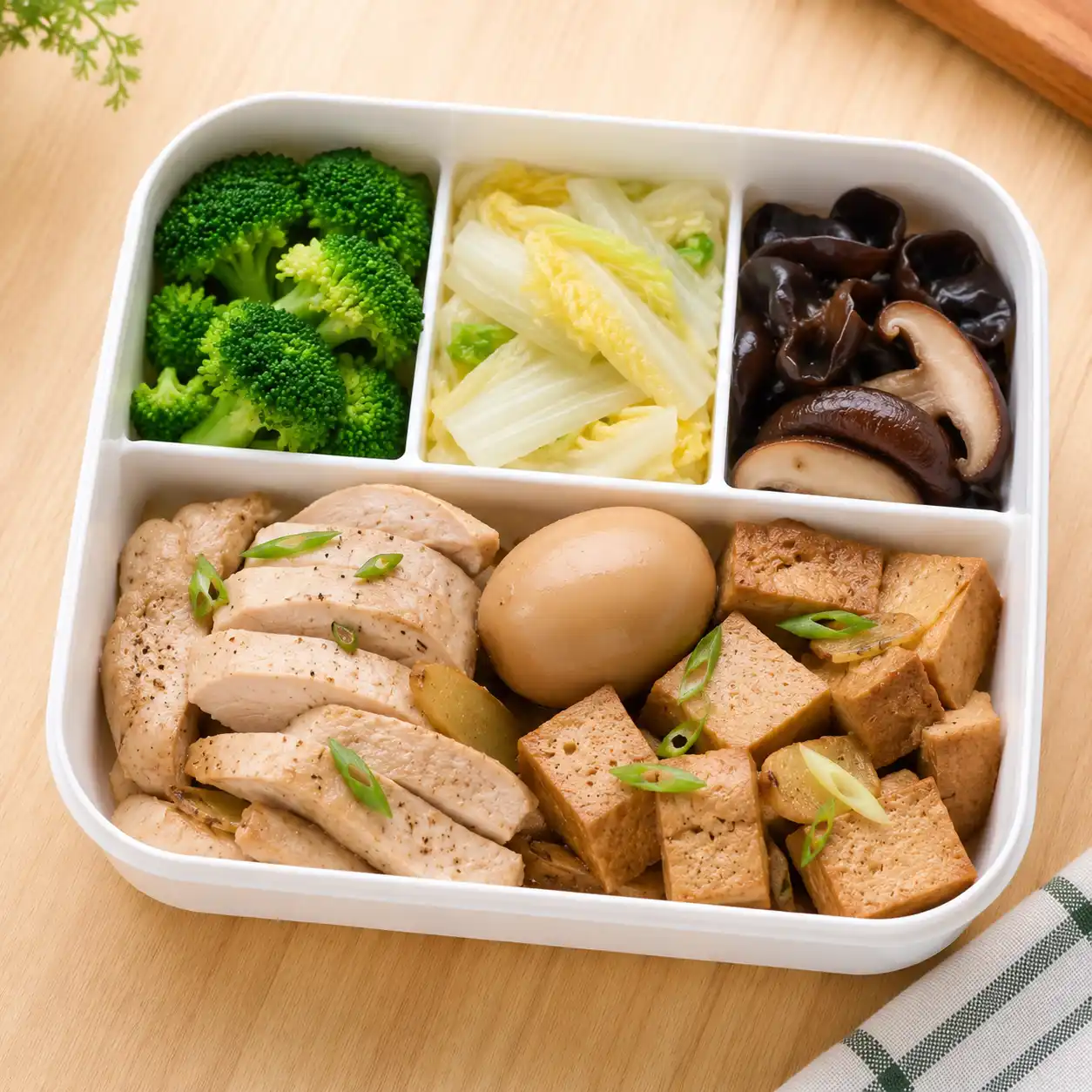 低油滷蛋豆干雞胸盒