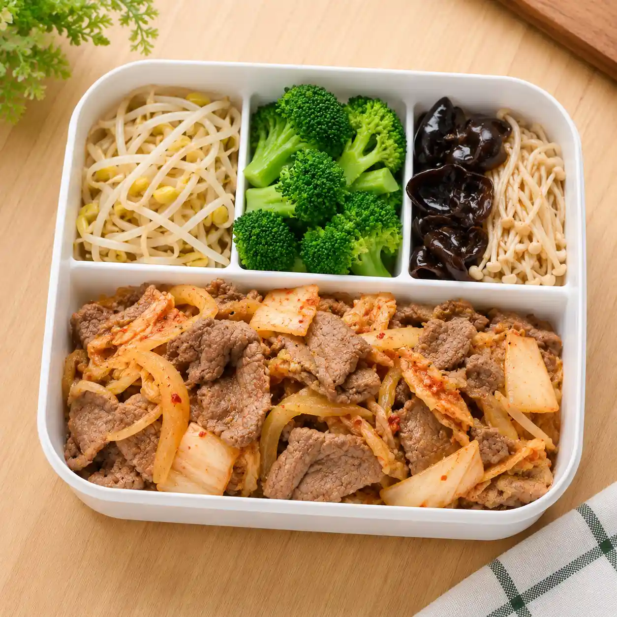 泡菜牛肉豆芽耐放盒