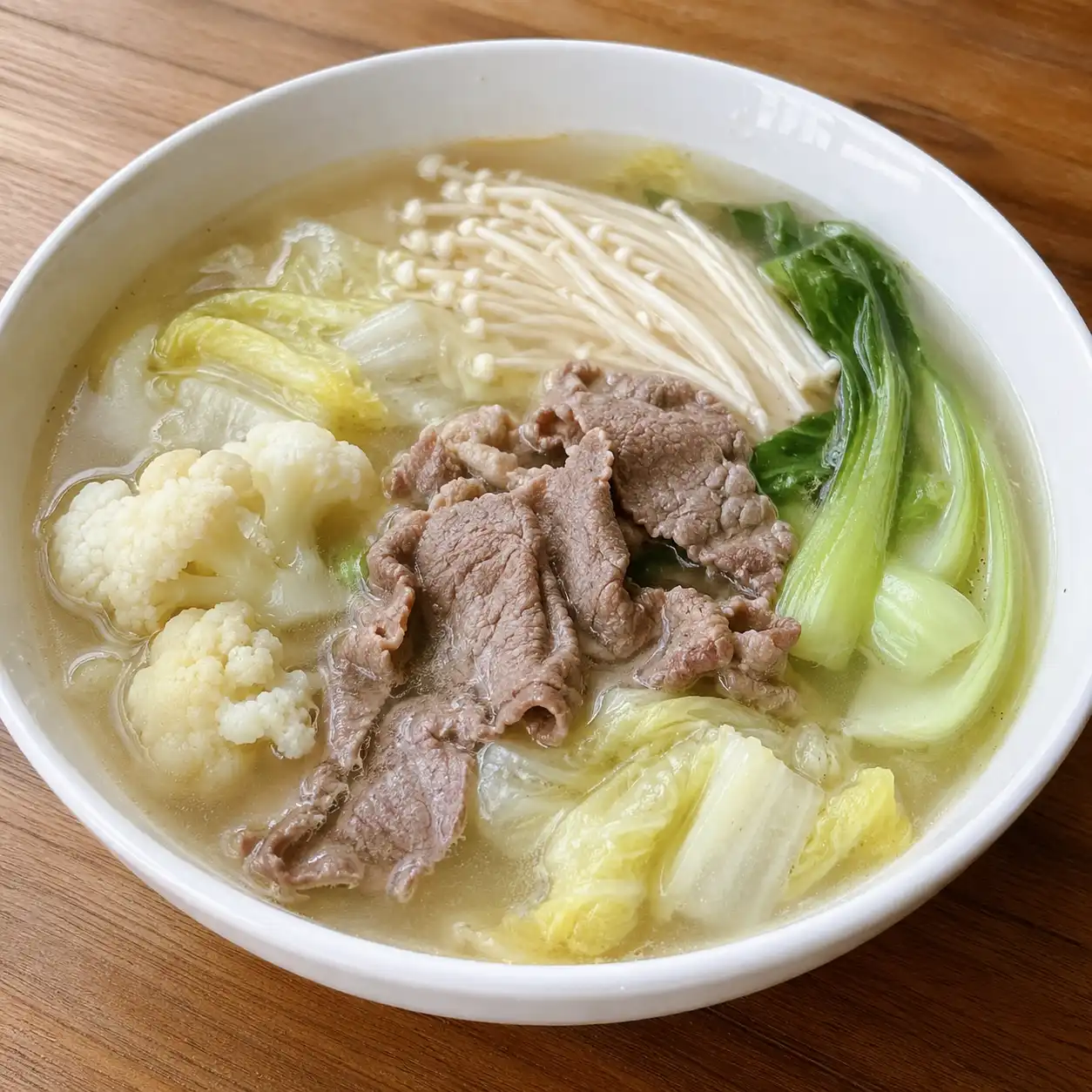 味噌昆布白胡椒牛肉湯菜