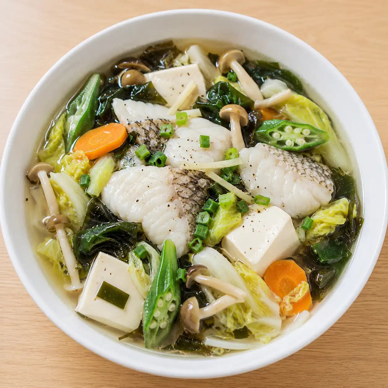 昆布海帶芽魚片豆腐湯滷