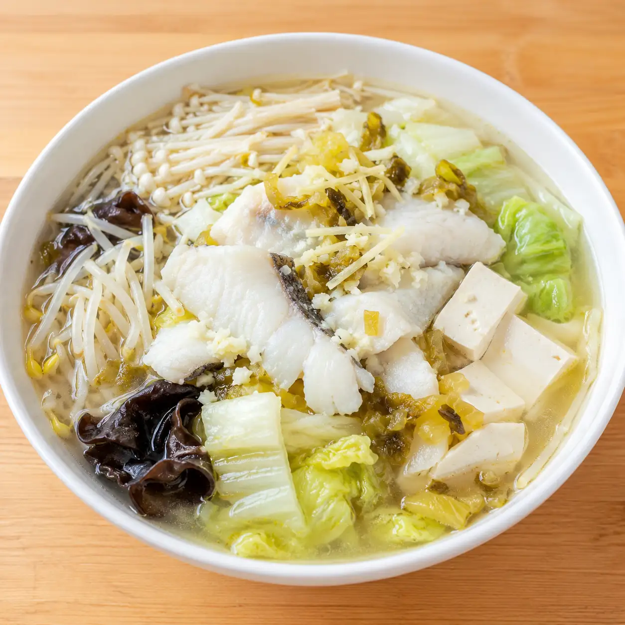 酸菜魚片豆腐清滷鍋