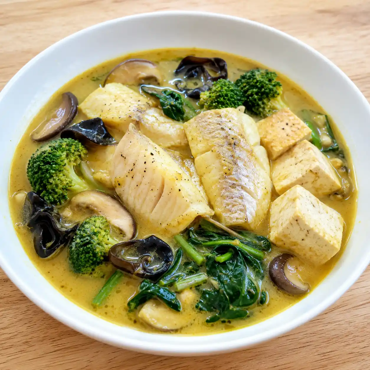 咖哩昆布魚片豆腐濃滷