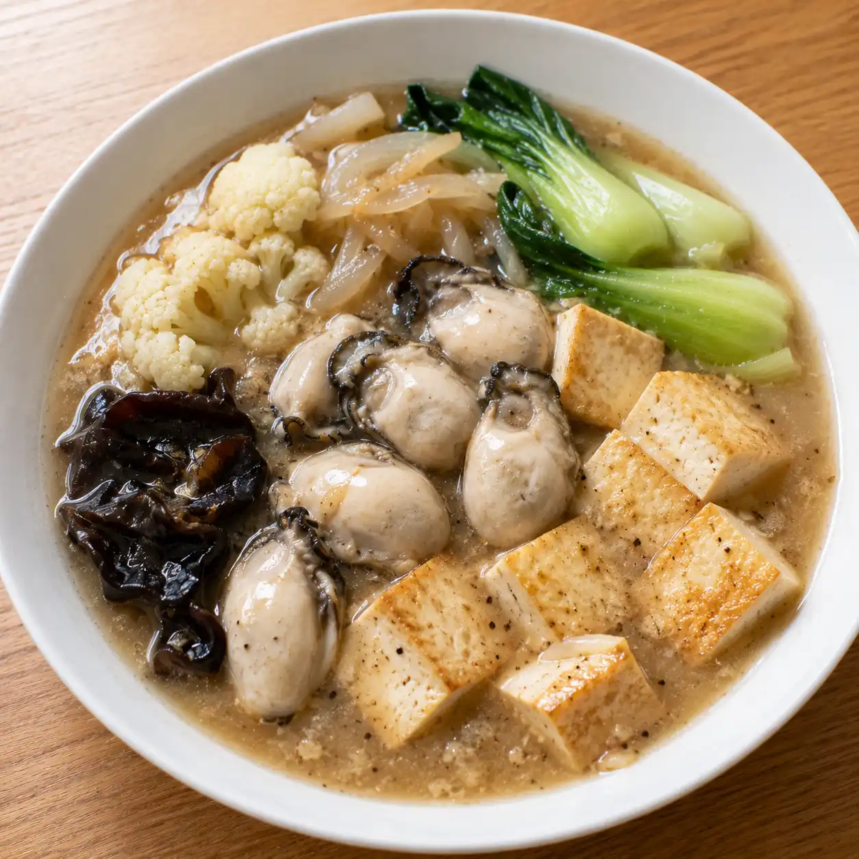 香菇菇泥鮮蚵豆腐濃感湯
