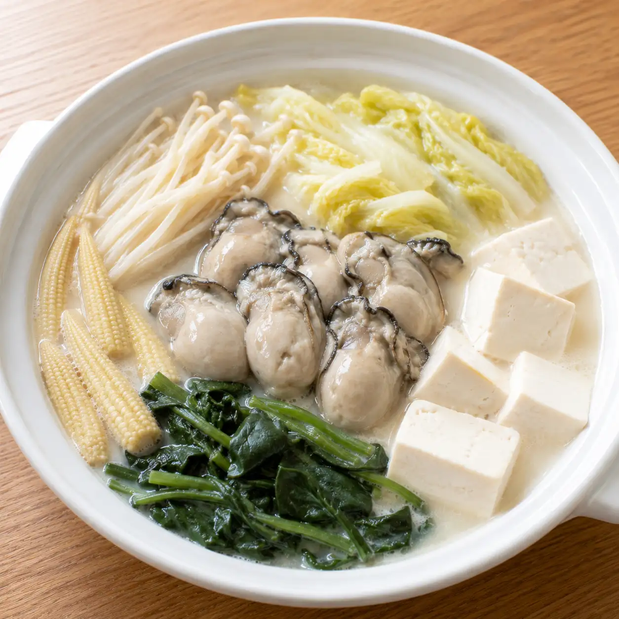 豆漿白湯鮮蚵豆腐鍋
