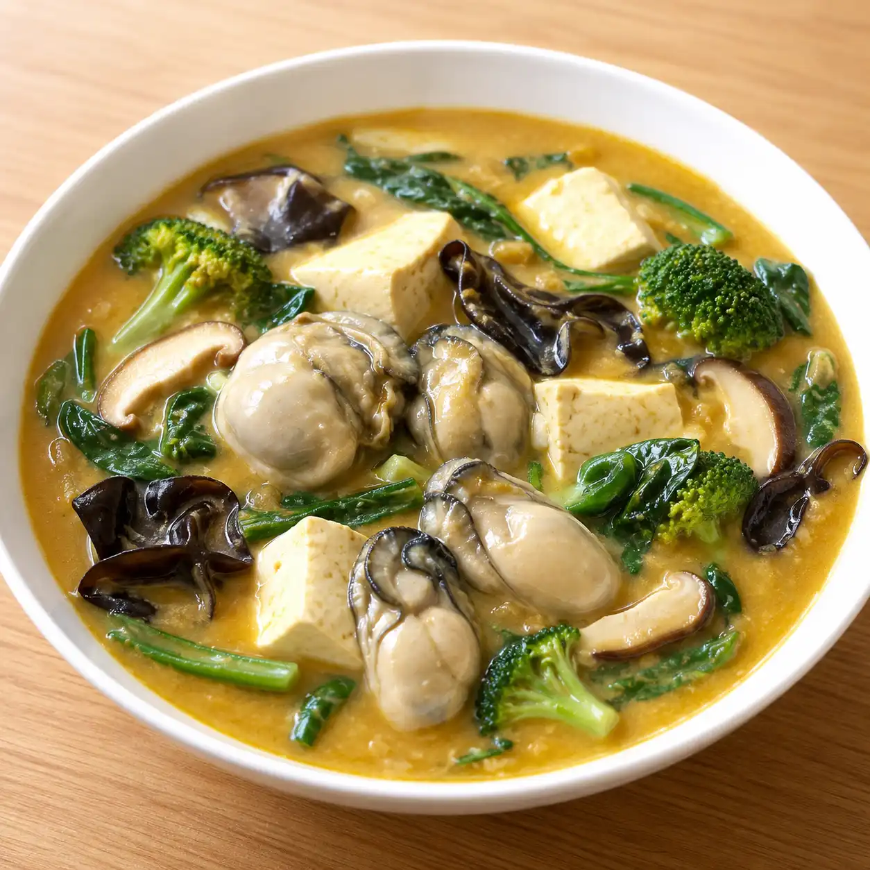 咖哩昆布鮮蚵豆腐濃湯