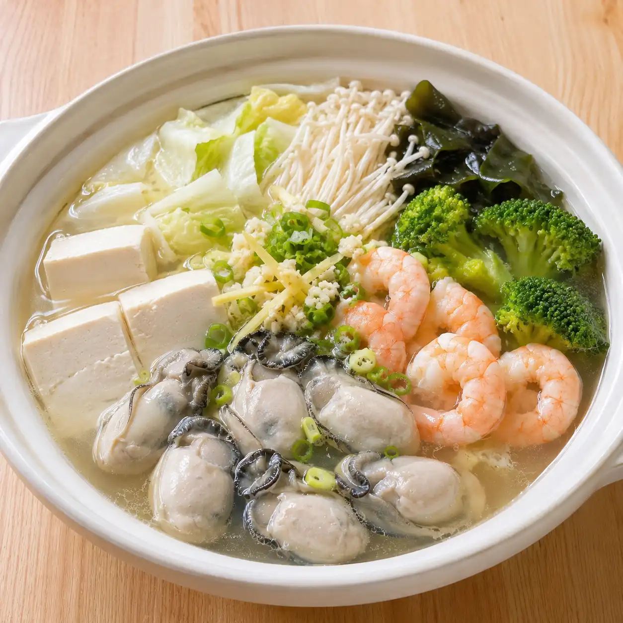 鮮蚵豆腐滑口完整海陸鍋