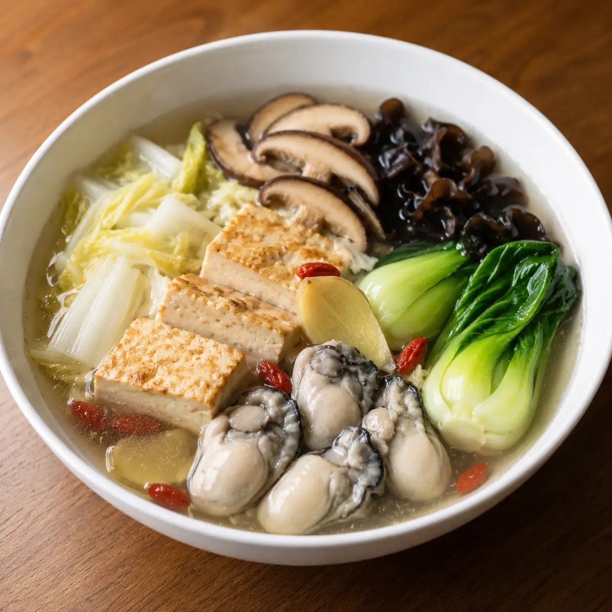 藥膳胡椒鮮蚵豆腐清湯