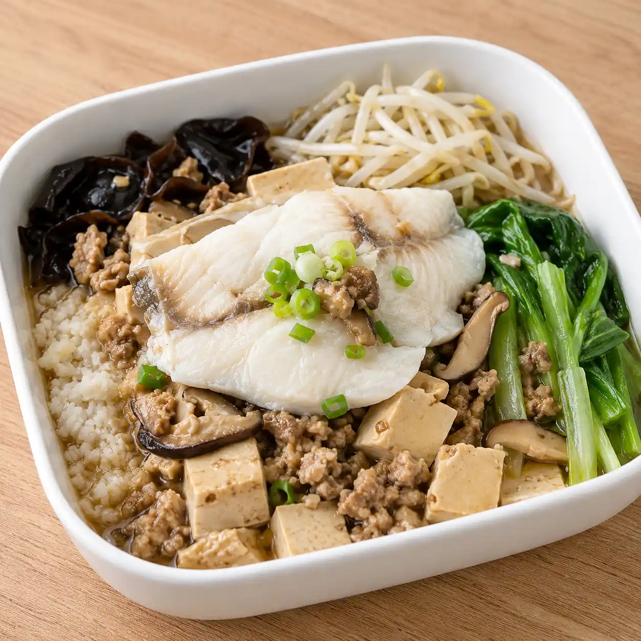 香菇豆腐魚肉肉末滷香盒