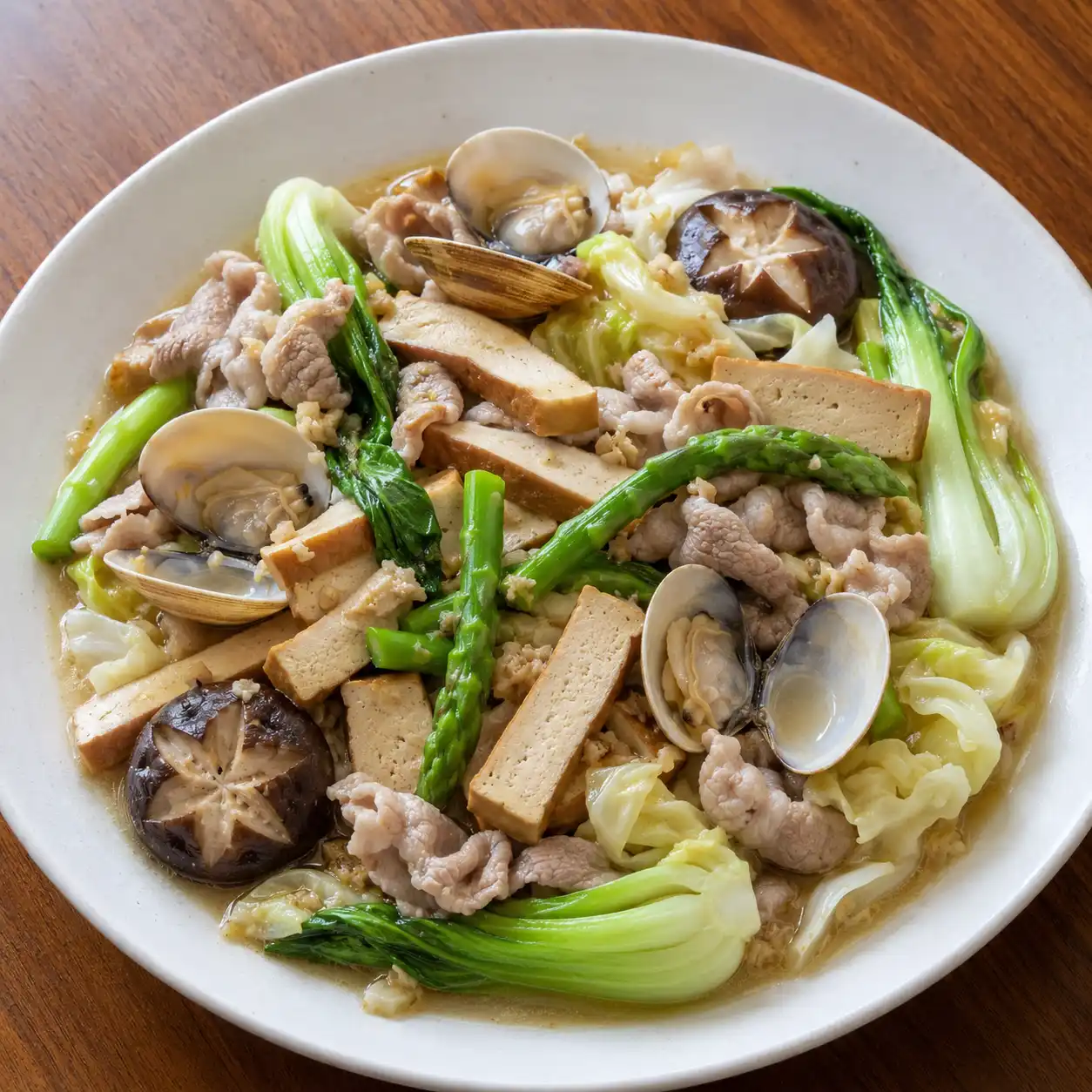 蒜香豆干瘦肉蛤蜊滷菜