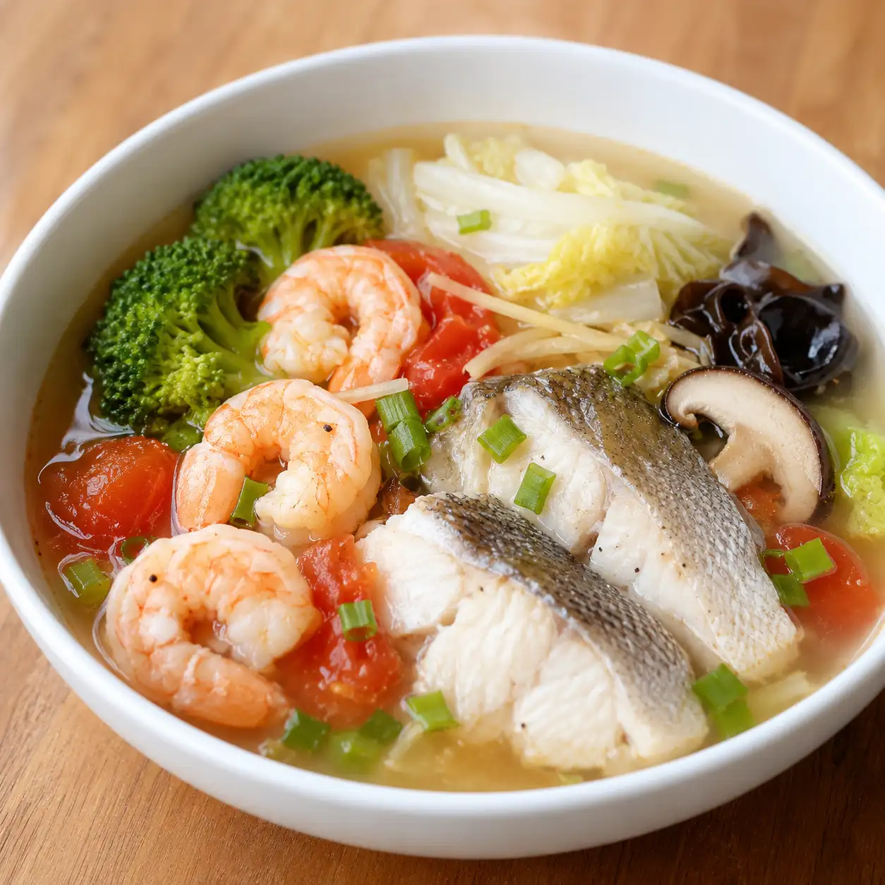藥膳胡椒番茄魚蝦清湯
