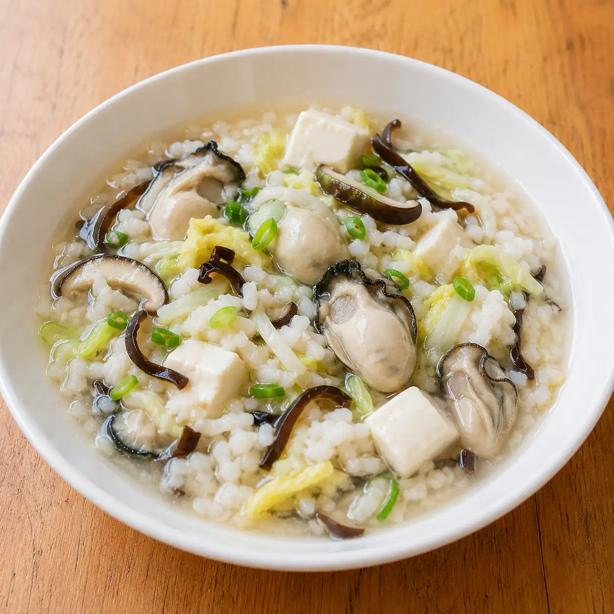 鮮蚵白菜米醋湯飯感