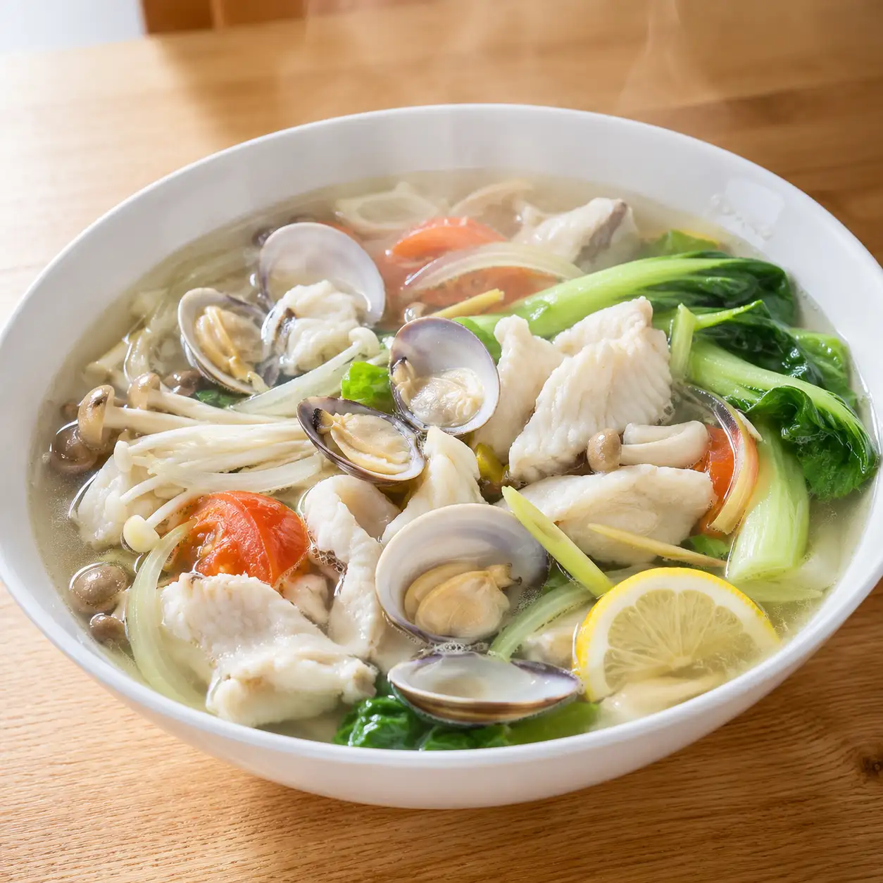 香茅檸檬蛤蜊魚片湯