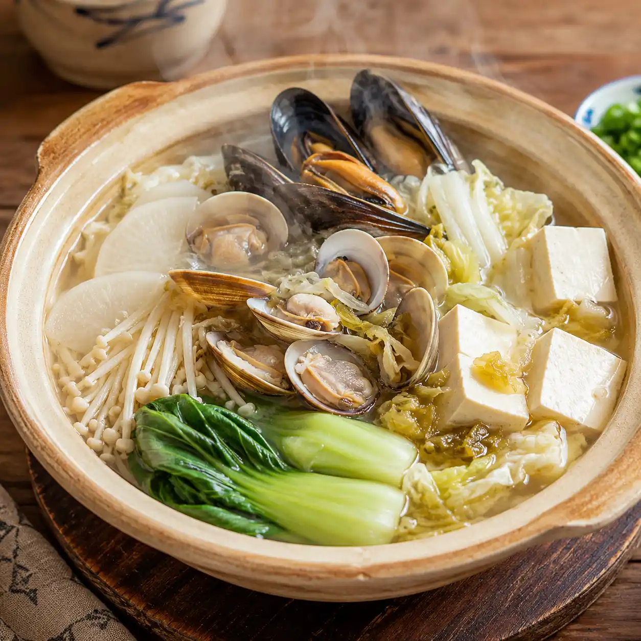 酸白菜蛤蜊淡菜鍋