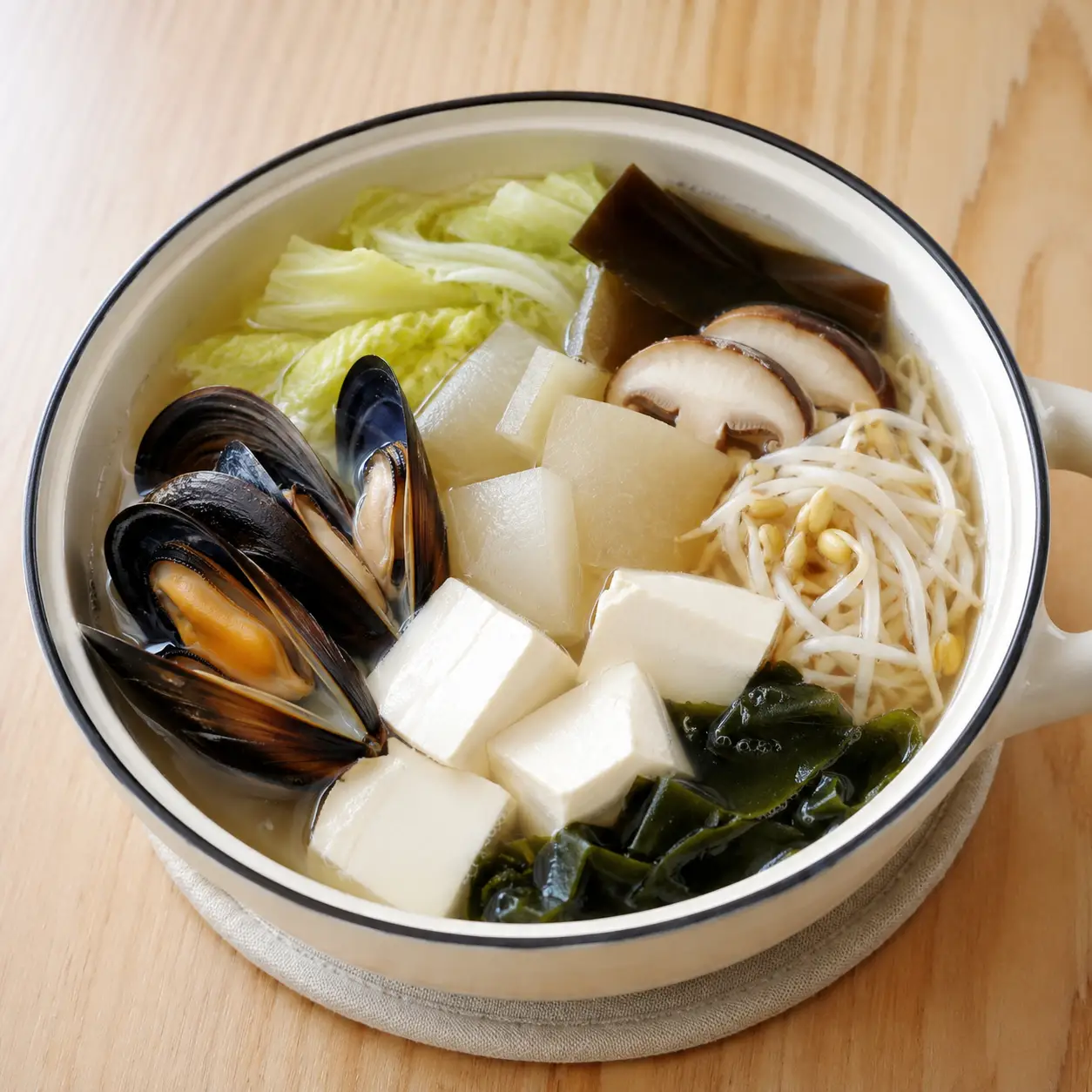 白蘿蔔淡菜昆布一餐鍋