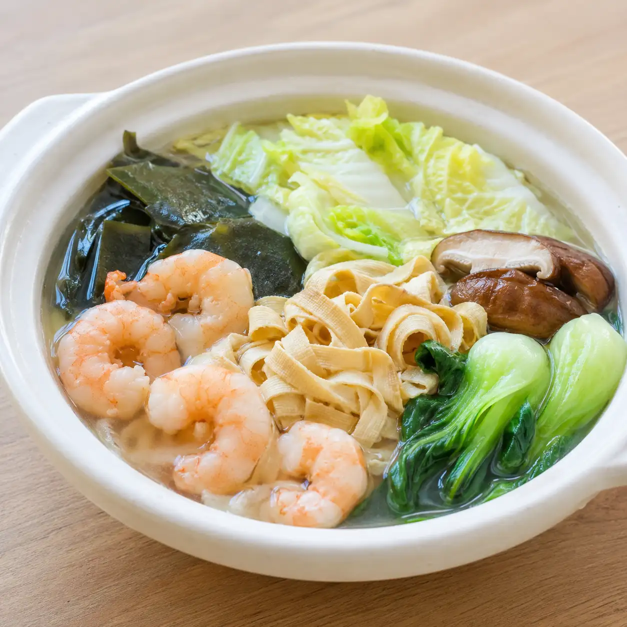 豆皮蝦仁昆布粉絲替代鍋