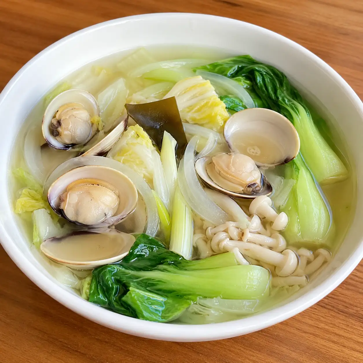 昆布蛤蜊洋蔥蔥白鮮湯