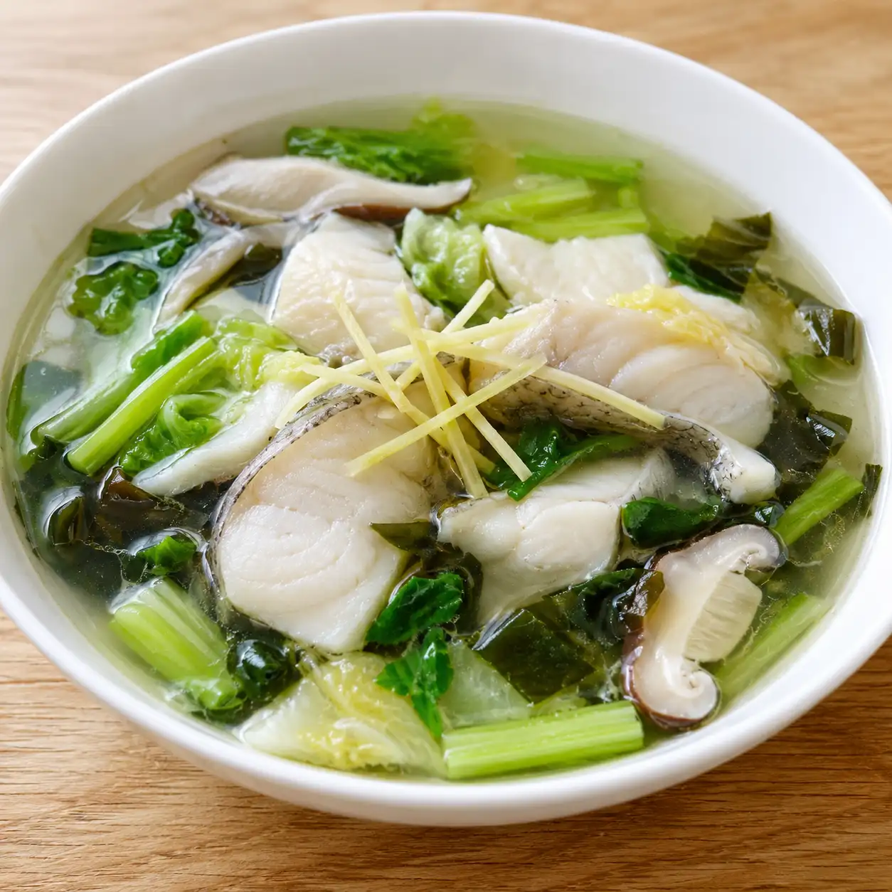 薑絲魚片芹菜清湯餐