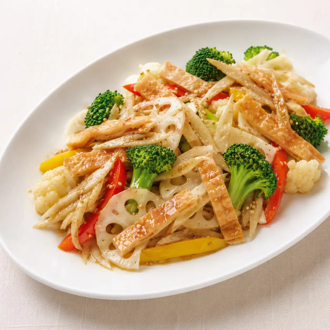 胡麻豆皮牛蒡蓮藕溫沙拉