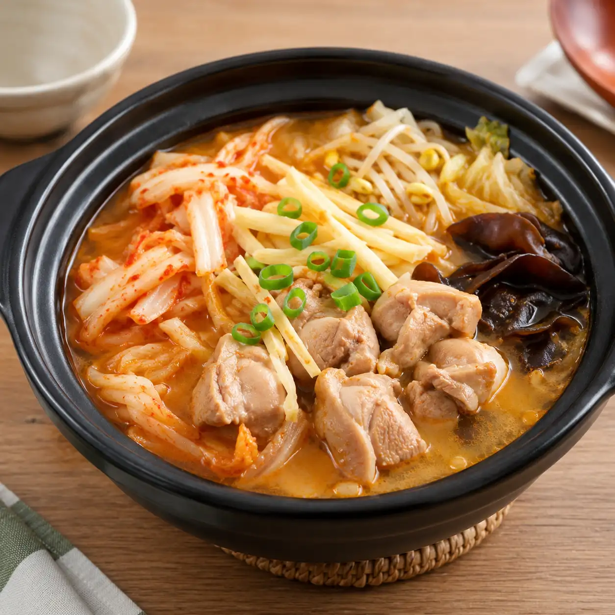 韓式雞腿泡菜筍絲鍋