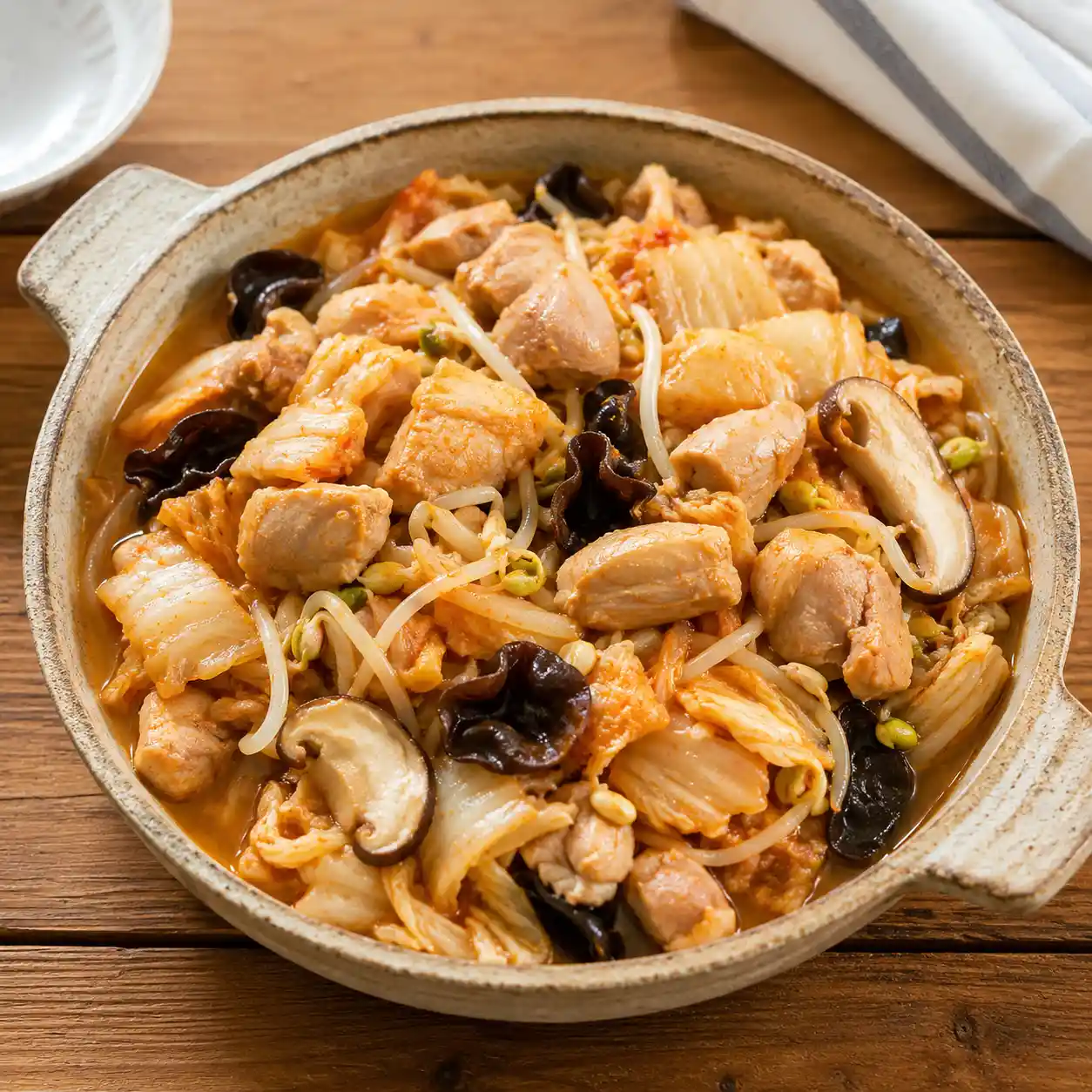 韓式雞腿泡菜豆芽一鍋餐