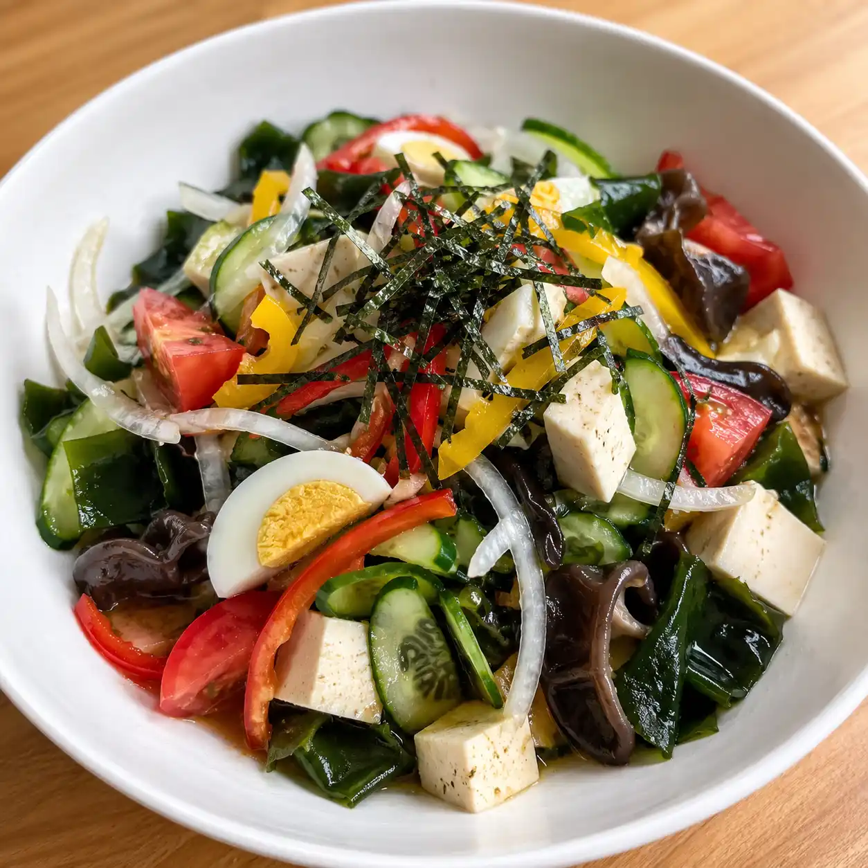 昆布豆腐海帶芽冷沙拉