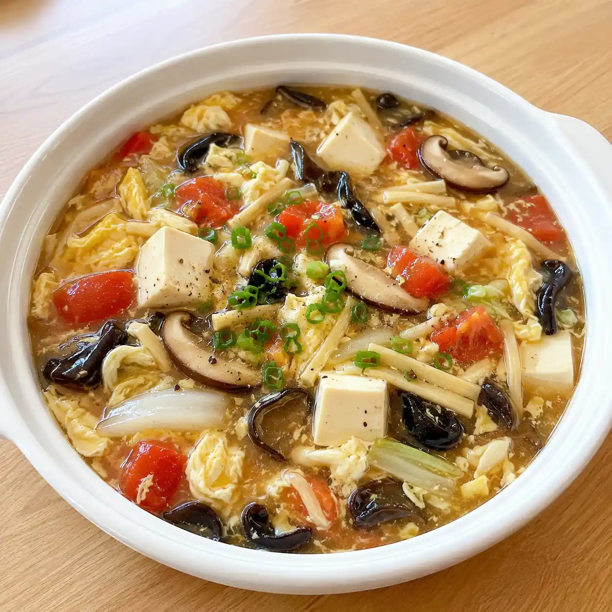 酸辣木耳蛋豆腐一鍋羹感餐